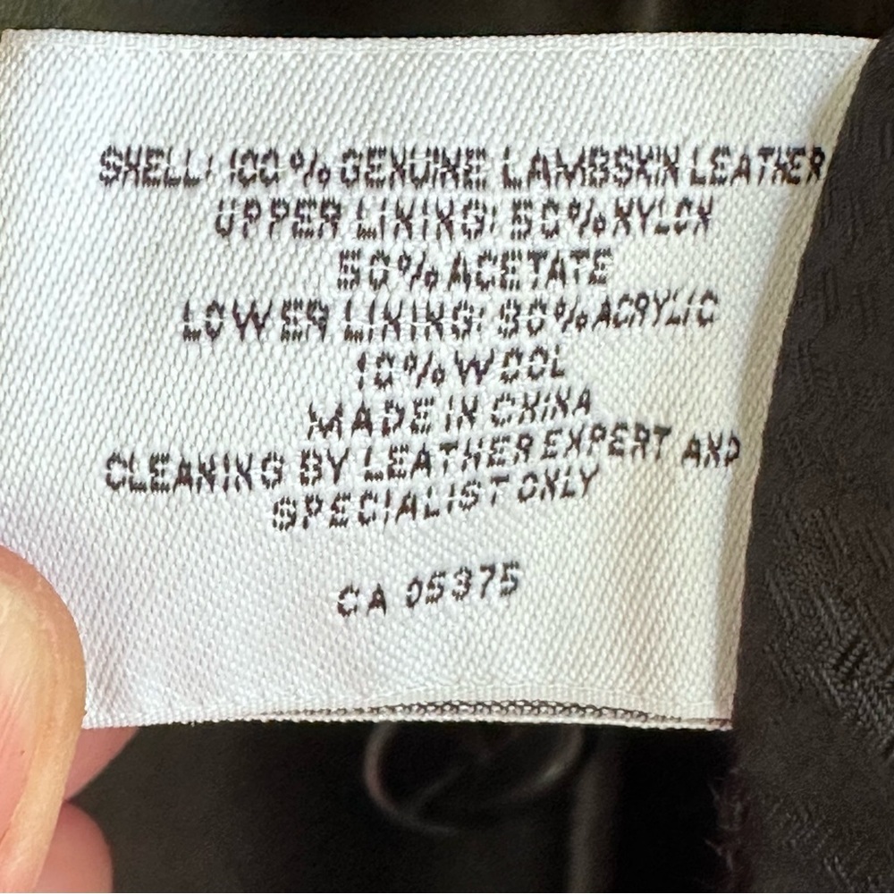 Oversized Boyfriend Black Lambskin Leather Coat Jacket Buttery Soft Quiet Luxury - Picture 10 of 13